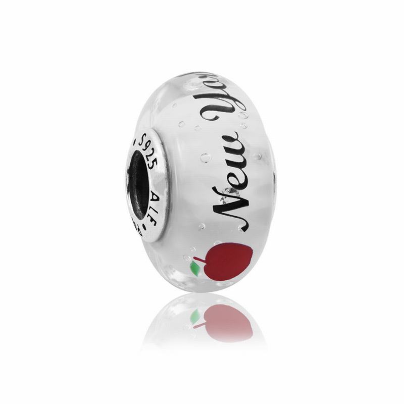 Pandora New York City Murano Charm - Sterling Silver/Glass/Cubic Zirconia - Canada | UN4781AX